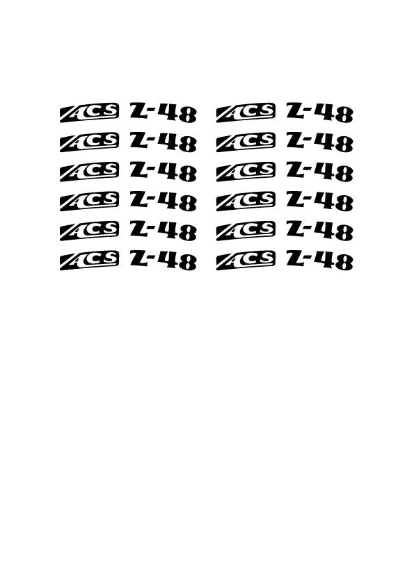 ACS Z 48 Rim decals