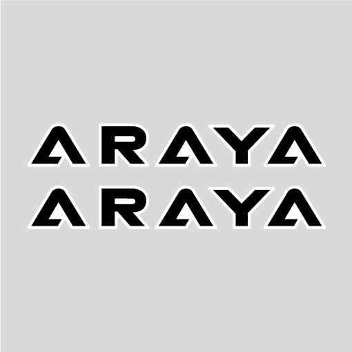 Araya Letters Rim Decals (Pair)