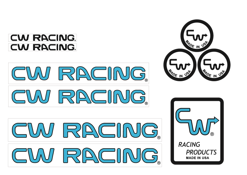 CW Racing Decal set ZX ZS TF
