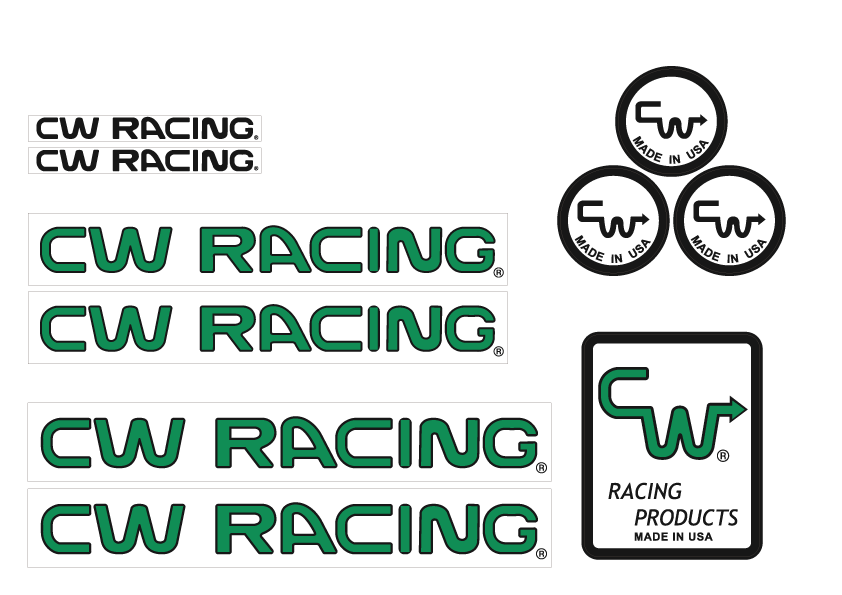 CW Racing Decal set ZX ZS TF