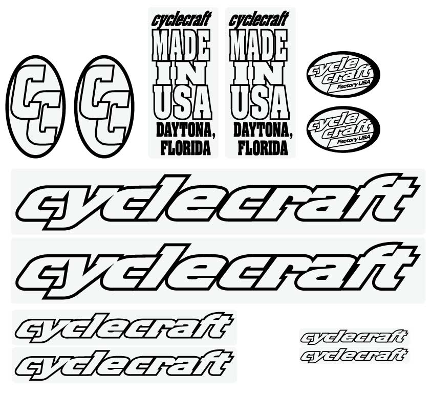 Cyclecraft decal set