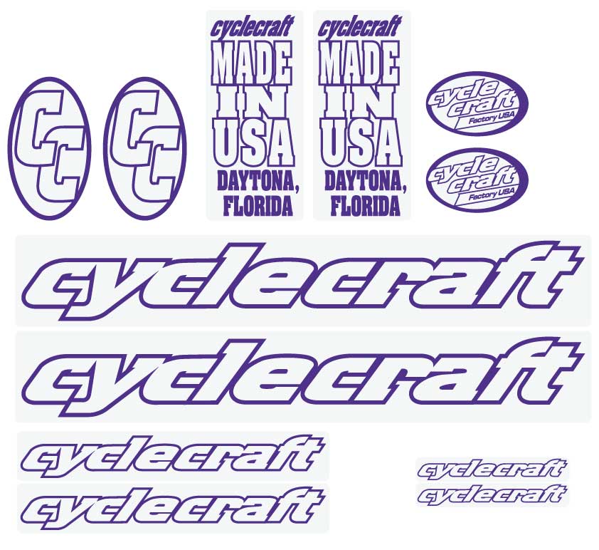 Cyclecraft decal set