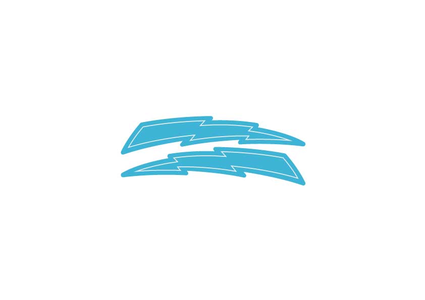 Elina Lightning Bolt seat decals
