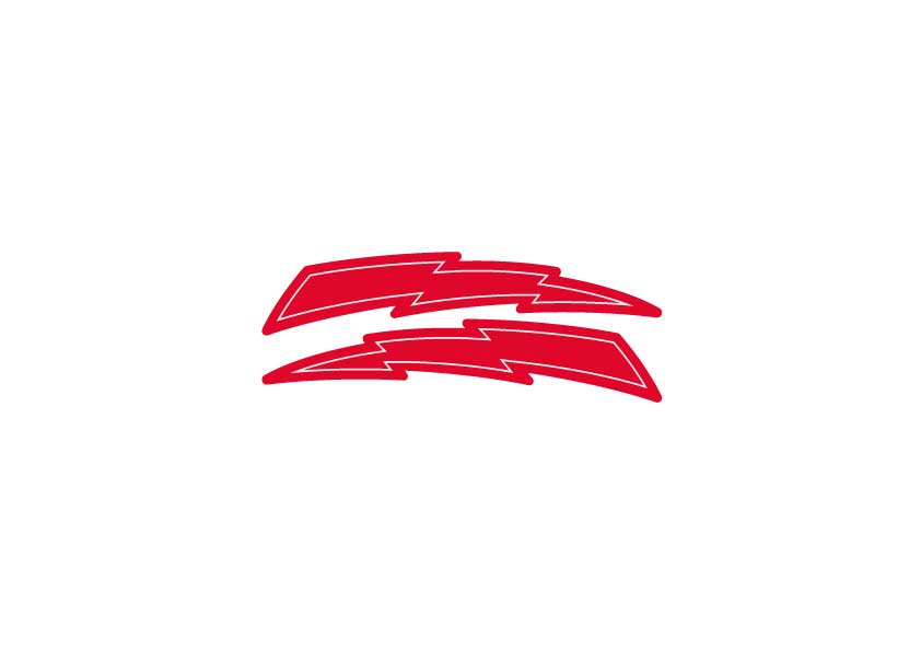 Elina Lightning Bolt seat decals