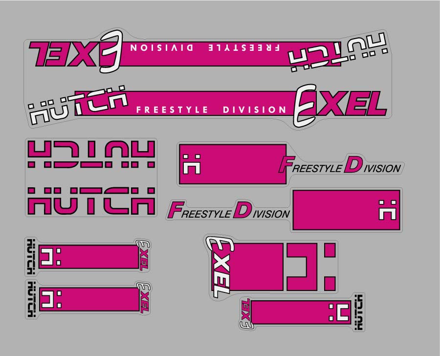 Hutch Exel decal set 1987