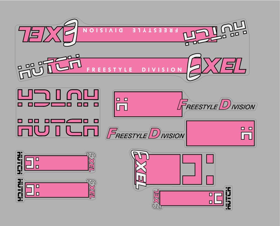 Hutch Exel decal set 1987