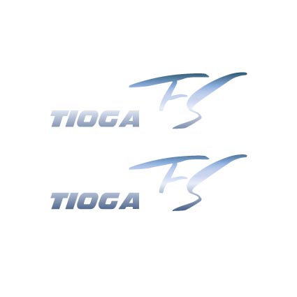 Tioga FS seat decals