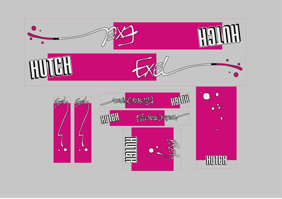 Hutch Exel decal set