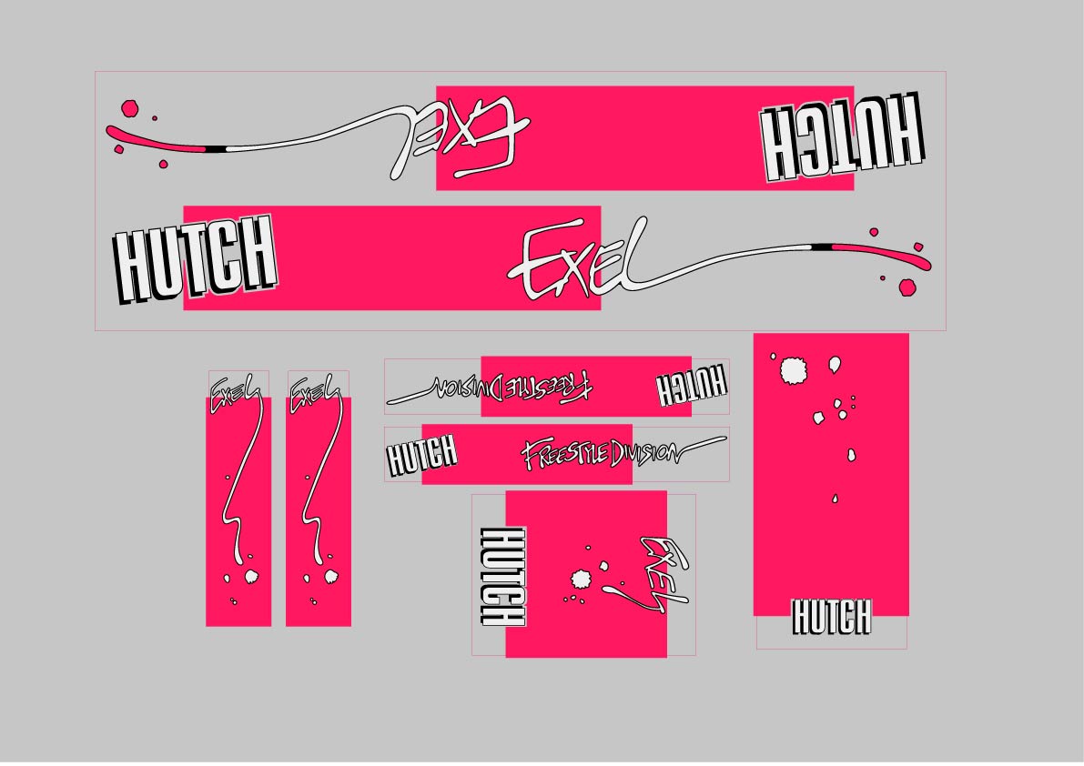 Hutch Exel decal set