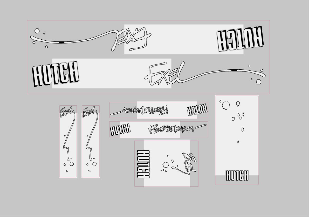 Hutch Exel decal set