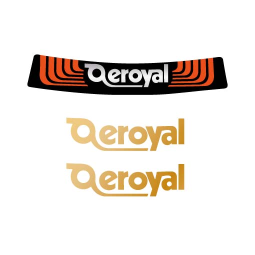 Aeroyal saddle decal set