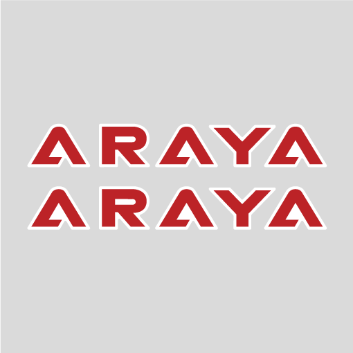 Araya Letters Rim Decals (Pair)