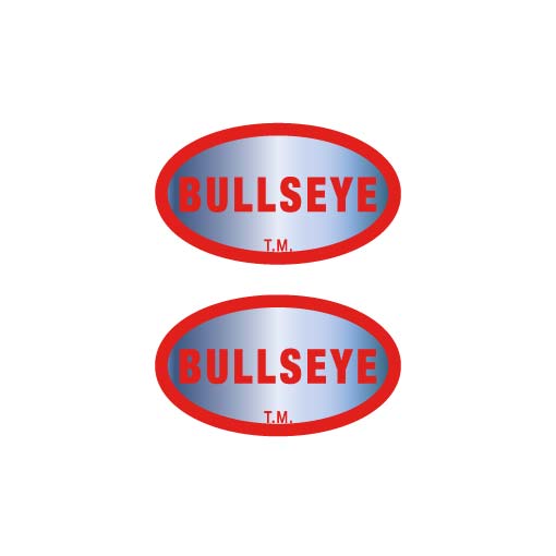 Bullseye Chrome decals