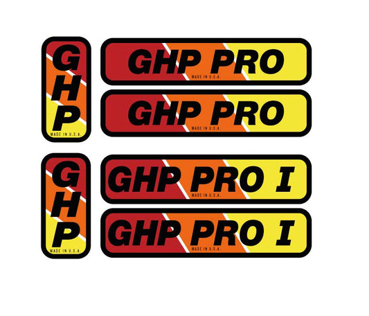 GHP Pro 1 decal set