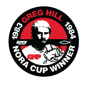 Greg Hill Nora Cup sticker