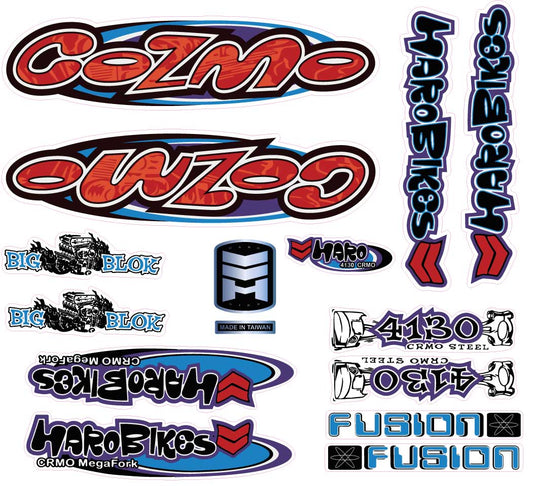 Haro Cozmo 1988 decal set