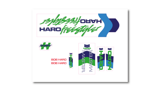 Haro Freestyler Master decal set 1985