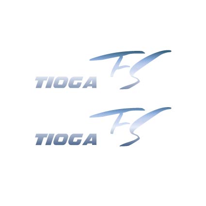 Tioga FS seat decals