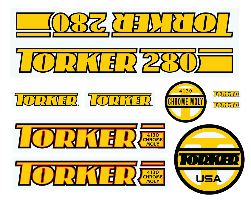 Torker Pro 280 Decal set