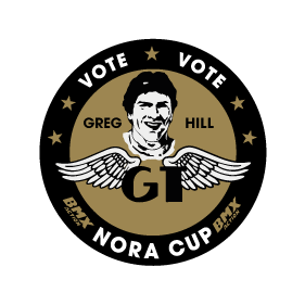 Greg Hill Nora Cup sticker